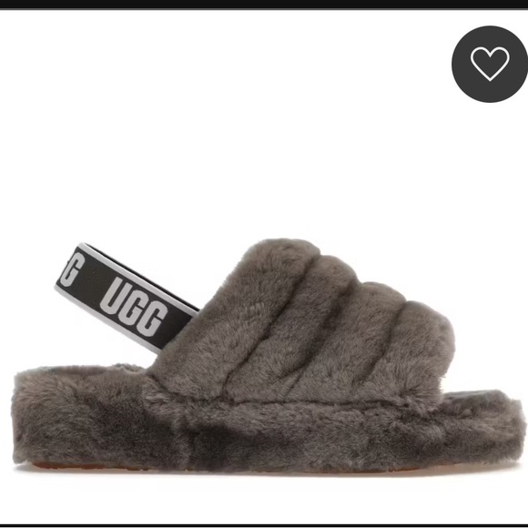 UGG Fluff Yeah Slipper - Grey/Gray - Picture 2 of 8